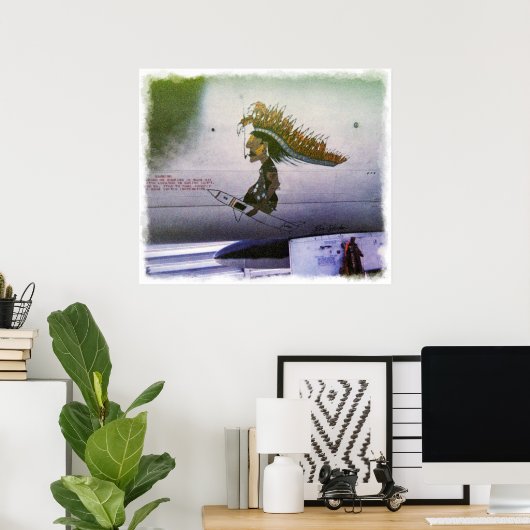 Korat AFB Thailand 1968 F-105 A Afdruk Poster (Thuiskantoor)