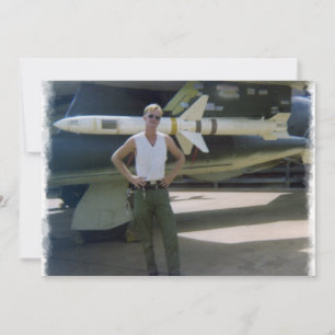 Korat AFB Thailand 1968 F-105 Print Kaart