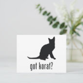 Korat Cat Briefkaart (Staand voorkant)