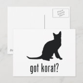Korat Cat Briefkaart (Voorkant / Achterkant)