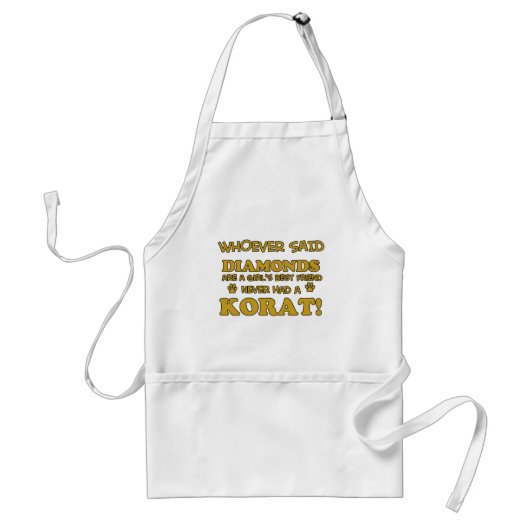 Korat Cat-design Standaard Schort (Voorkant)