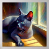 Korat Cat Poster (Voorkant)