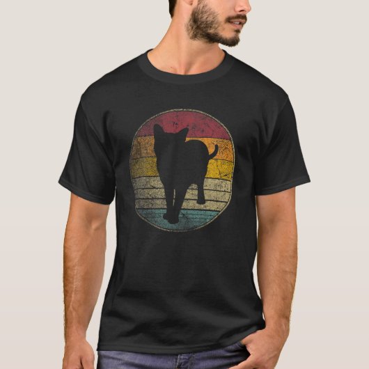 Korat Cat Shirt verstelbare retroflector Silhouet (Voorkant)
