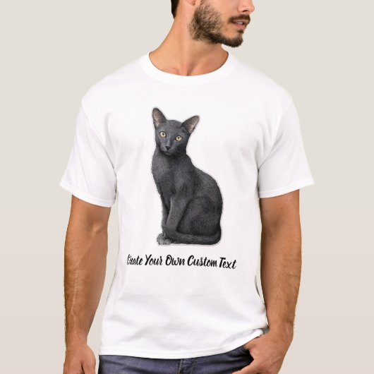 Korat Kat Maak Je Eigen Aangepaste Tekst T-shirt (Voorkant)
