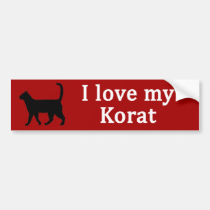 Korat Love Bumpersticker