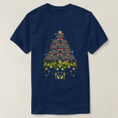 Korat met kerstboomverlichting met korte kat t-shirt (Design voorkant)