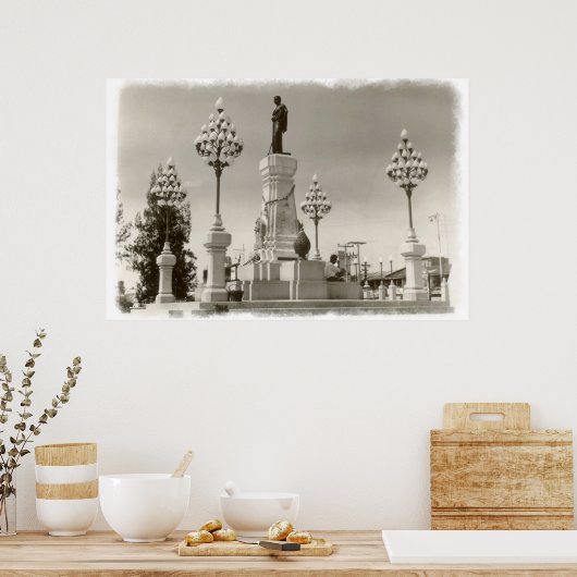 Korat Thailand Monument 1969 Poster (Keuken)