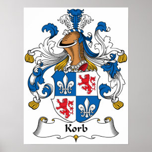Korb Family Crest Poster
