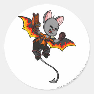 Korbat Haunted Bossen Player Ronde Sticker