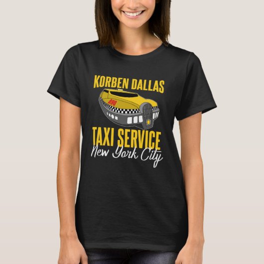 Korben Dallas Taxi Service T-shirt (Voorkant)