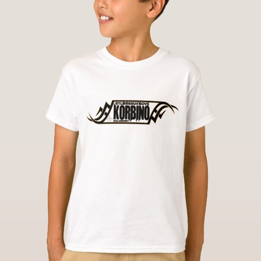 Korbino White over wit T-shirt (Voorkant)