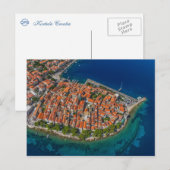 Korcula Kroatië Briefkaart (Voorkant / Achterkant)