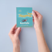 Korčula Kroatië-kaart Flyer (Hand)