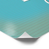 Korčula Kroatië-kaart Perfect Poster (Hoek)