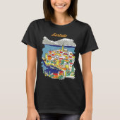 Korcula, tekening t-shirt (Voorkant)