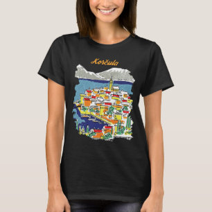 Korcula, tekening t-shirt