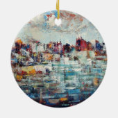 Korcula Town Keramisch Ornament (Achterkant)