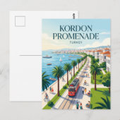 Kordon Promenade Turkije Briefkaart (Voorkant / Achterkant)