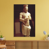 Kore figuur van een jong vrouw Athenian met een b Canvas Afdruk (Insitu (Woonkamer))