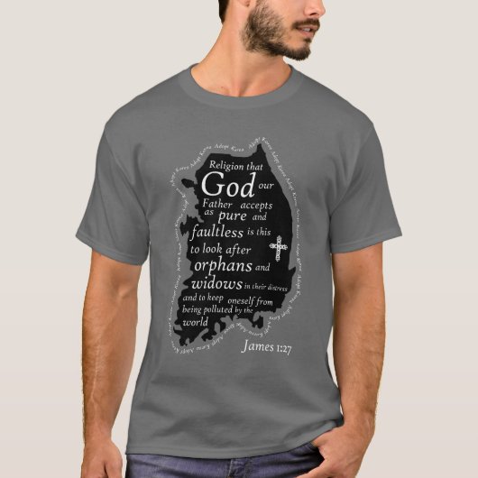 Korea aannemen t-shirt (Voorkant)