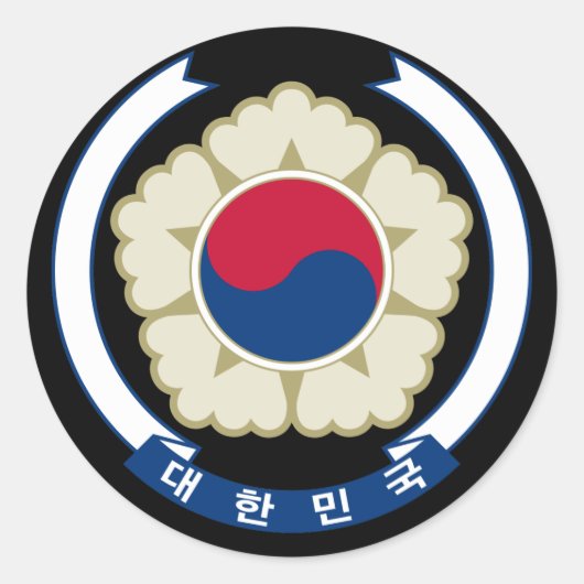 Korea* Afdichting Ronde sticker (Voorkant)