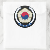 Korea* Afdichting Ronde sticker (Tas)