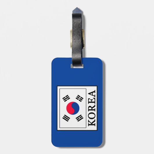 Korea Bagagelabel (Achterkant verticaal)