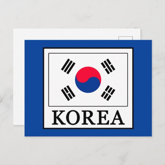 Korea Briefkaart (Voorkant / Achterkant)