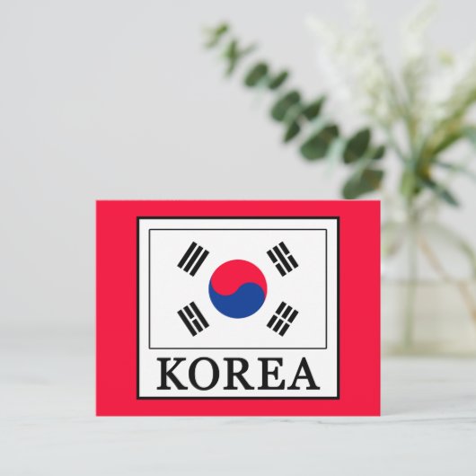 Korea Briefkaart (Staand voorkant)
