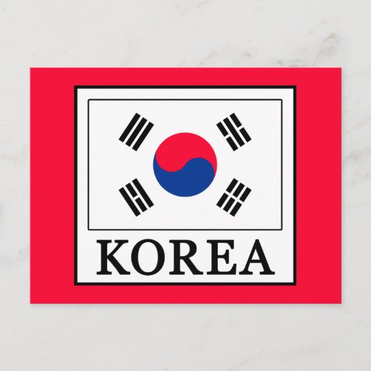Korea Briefkaart (Voorkant)