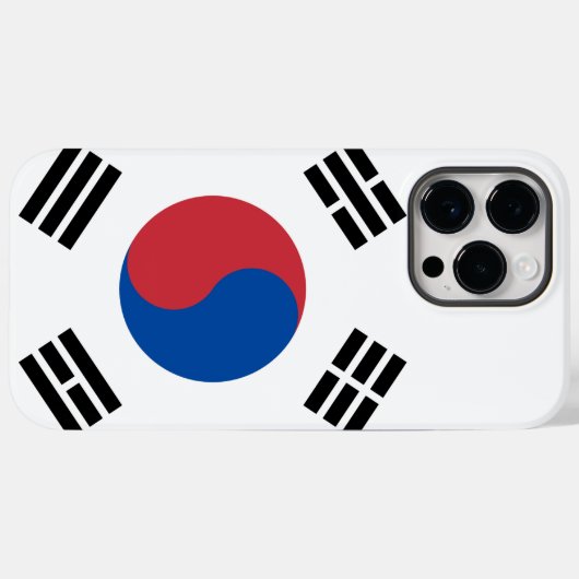 Korea Case-Mate iPhone Case (Achterkant (horizontaal))