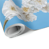 Korea Cherry Blossom White Cadeaupapier (Rol Hoek)
