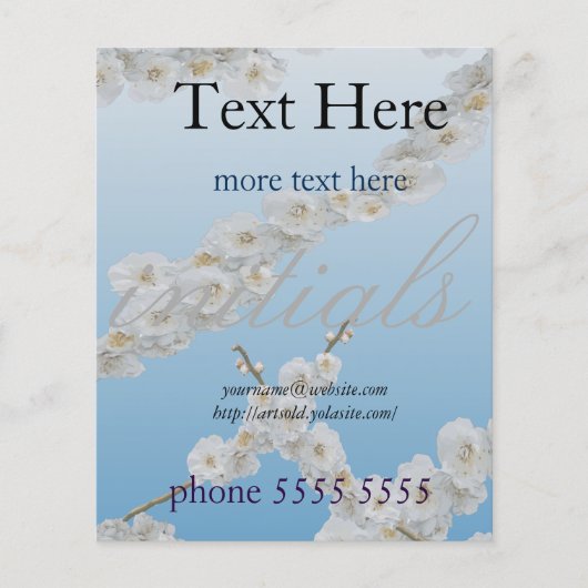 Korea Cherry Blossom White Flyer (Voorkant)