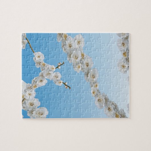 Korea Cherry Blossom White Legpuzzel (Horizontaal)