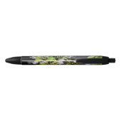 Korea Cherry Blossom White Zwarte Inkt Pen (Achterkant)