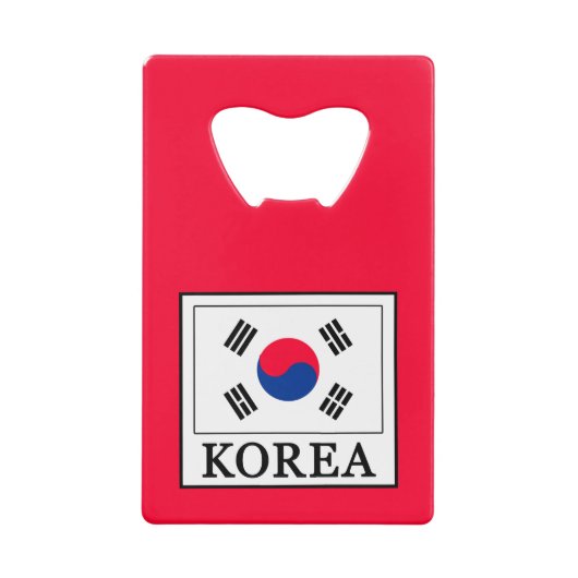 Korea Creditkaart Flessenopener (Voorkant)