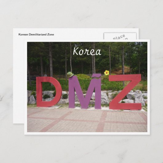 korea dmz briefkaart (Voorkant / Achterkant)
