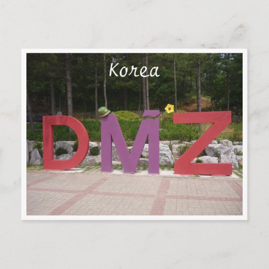 korea dmz briefkaart (Voorkant)