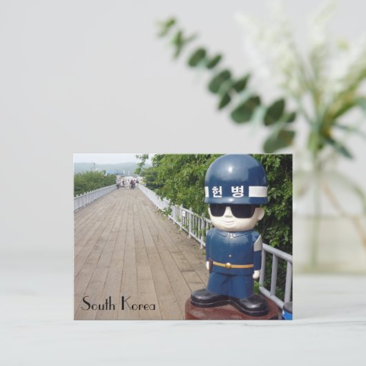 korea dmz - brug briefkaart (Staand voorkant)