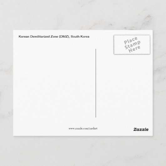 korea dmz - brug briefkaart (Achterkant)