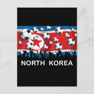 Korea DPR-Football Briefkaart