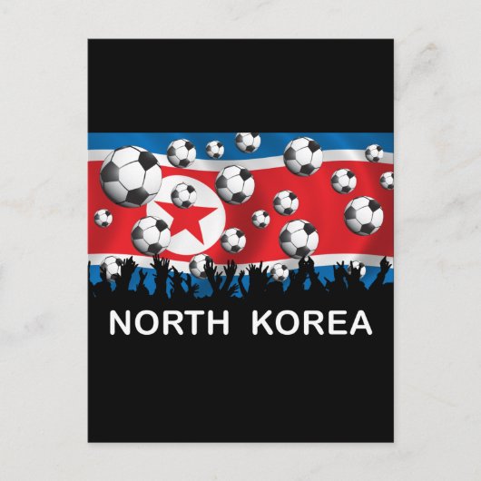 Korea DPR-Football Briefkaart (Voorkant)