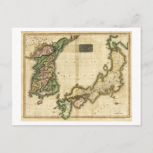 Korea en JapanPanoramaKorea en Japan Briefkaart (Voorkant)