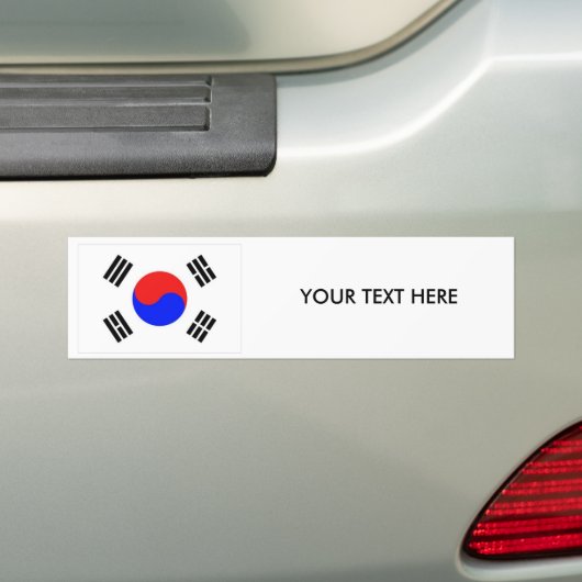 KOREA FLAG Bumpersticker (Op auto)