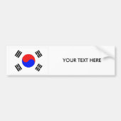 KOREA FLAG Bumpersticker (Voorkant)