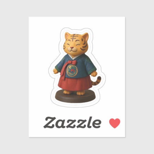 Korea Hart van Hanbok Sticker (Vel)