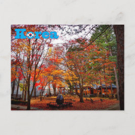 Korea herfst briefkaart