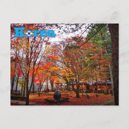Korea herfst briefkaart (Voorkant)
