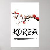 Korea Ink vintage poster. Poster (Voorkant)