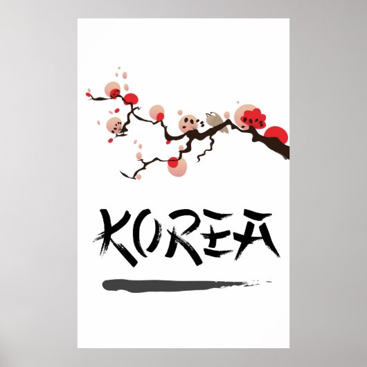 Korea Ink vintage reisposter. Poster (Voorkant)